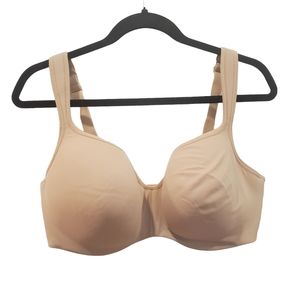 Cacique 38F Lane Bryant Lightly Lined Balconette Bra Cream Beige Nude